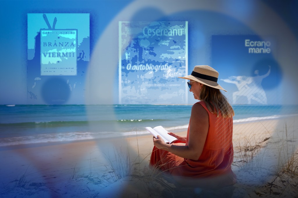 Cărți de citit în vacanța de vară. Grafică: Ion Mateș / Hotnews. Foto: Dreamstime