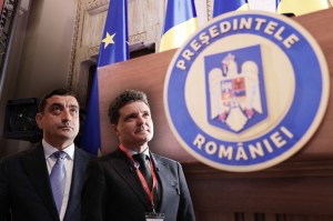 Nicușor Dan și George Simion. Colaj: Ion Mateș / Hotnews. Foto: Inquam Photos, Profimedia