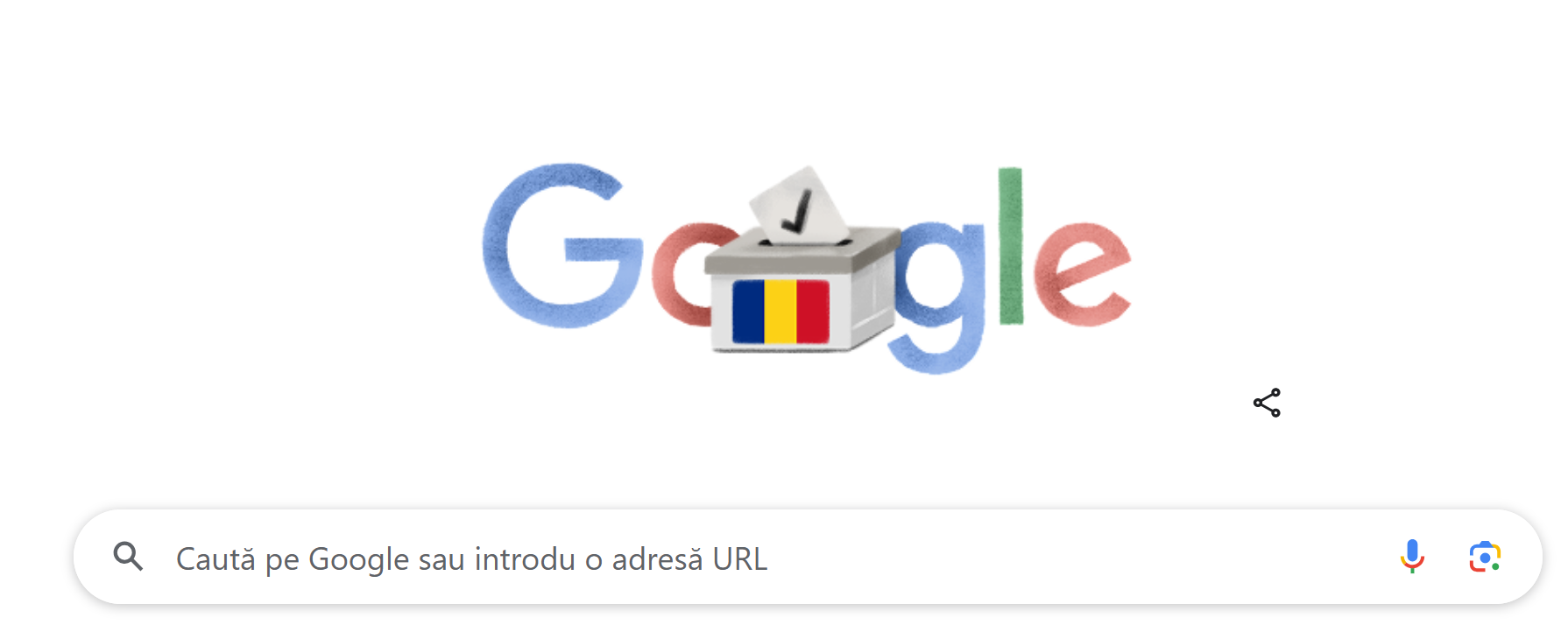 Google marchează alegerile prezidențiale din România cu un Doodle special