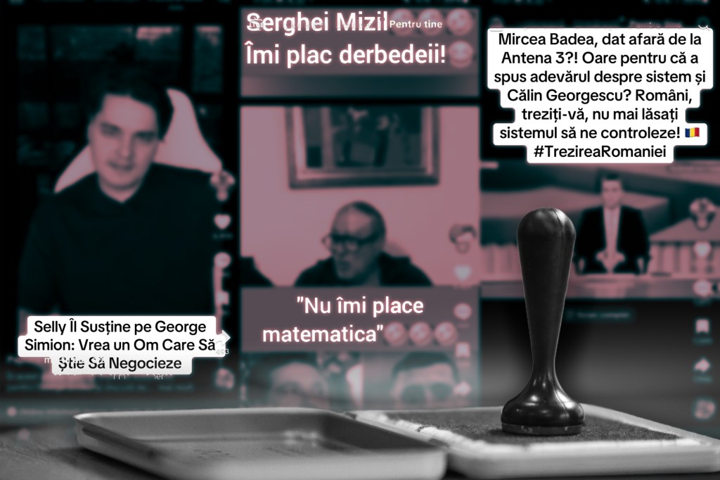 Postări TikTok înaintea turul II al alegerilor prezidențiale din 2025. Colaj: Ion Mateș / Hotnews.