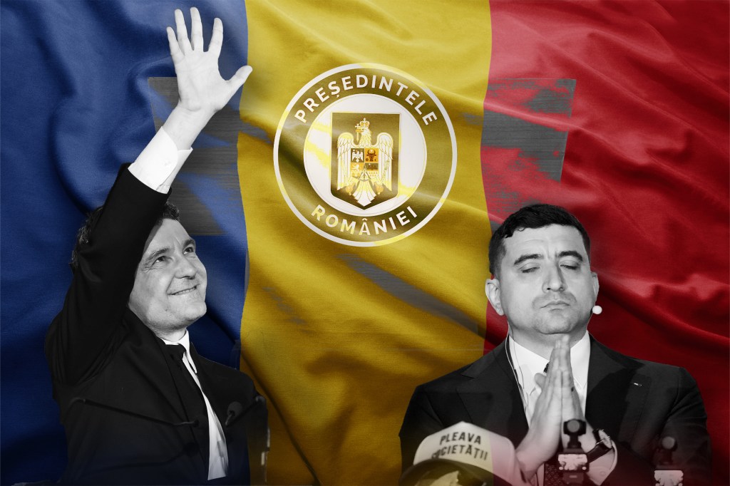 Rezultatele turului II al alegerilor prezidențiale din 2025. Grafică: Ion Mateș/ Hotnews. Foto: Inquam Photos/ George Călin și Codrin Unici