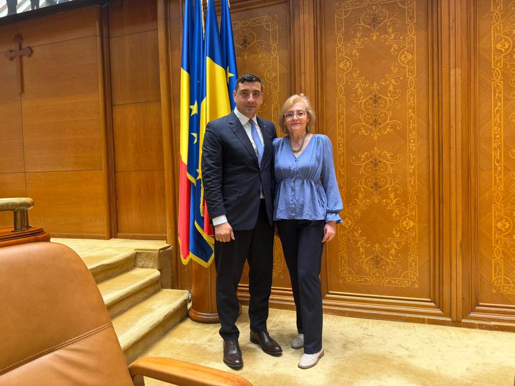 Lăcrimioara Axinte și George Simion / Foto: Facebook / George Simion