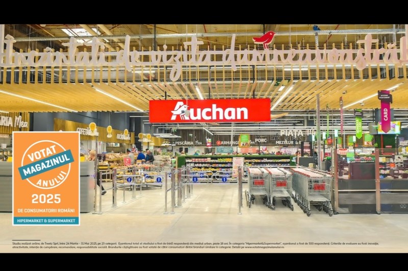 Auchan România, votat „Magazinul Anului 2025” în retailul autohton și premiat pentru produse marcă proprie românești