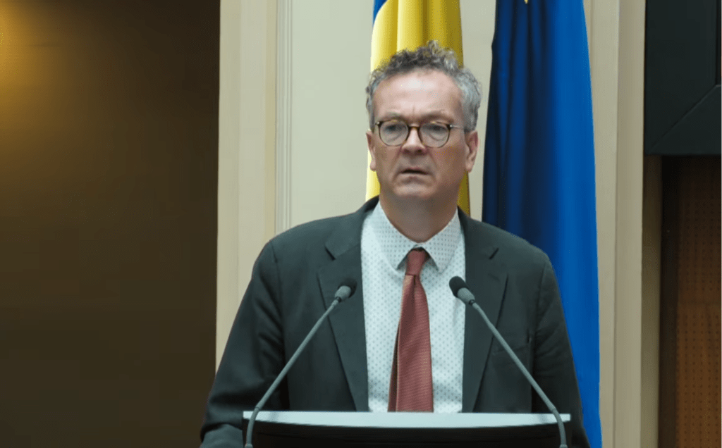 Jeromin Zettelmeyer-directorul Institutului Bruegel. Sursă foto: captură Youtube