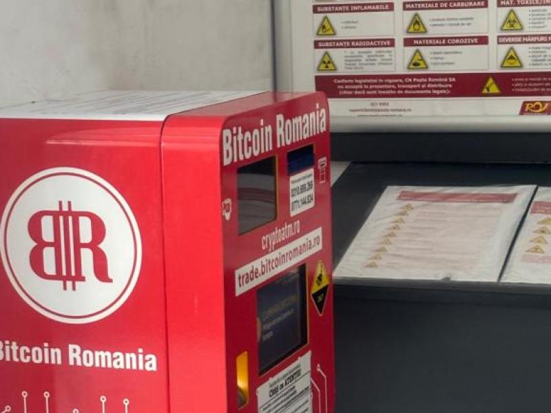 Terminal Bitcoin / Foto: Poșta Româna