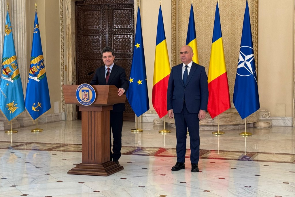 Nicușor Dan și Ilie Bolojan, în conferința de presă din 20 iunie 2025. Foto: Rebecca Popescu / Hotnews