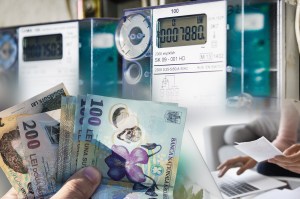 Factură electricitate. Colaj: Ion Mateș / Hotnews. Foto: Dreamstime