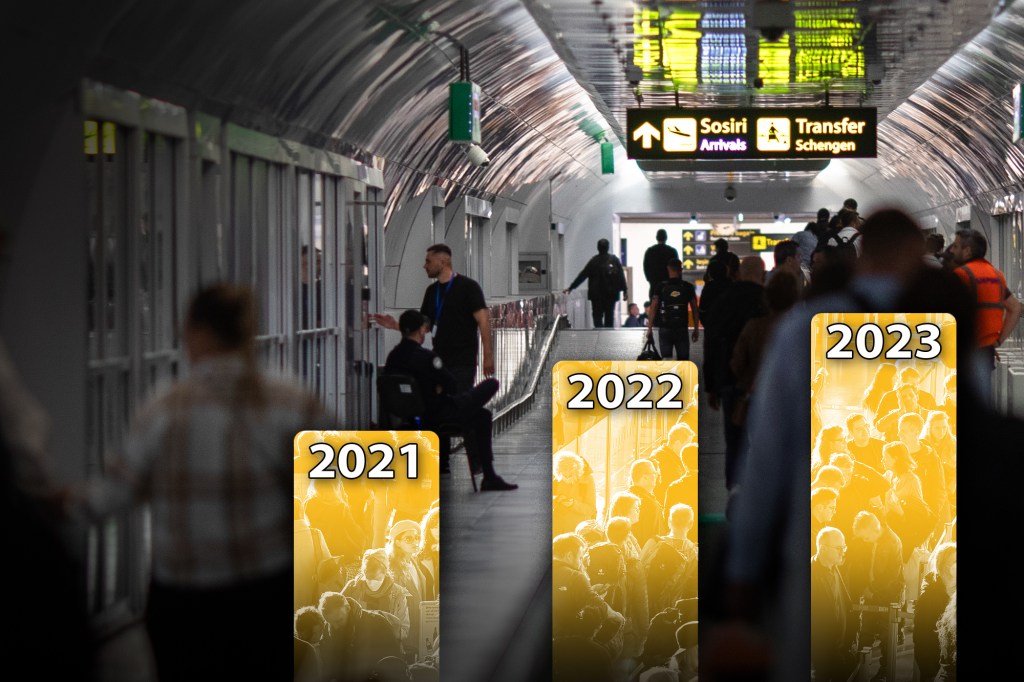 Aeroportul Henri Coandă. Colaj: Ion Mateș / Hotnews. Inquam Photos / Octav Ganea