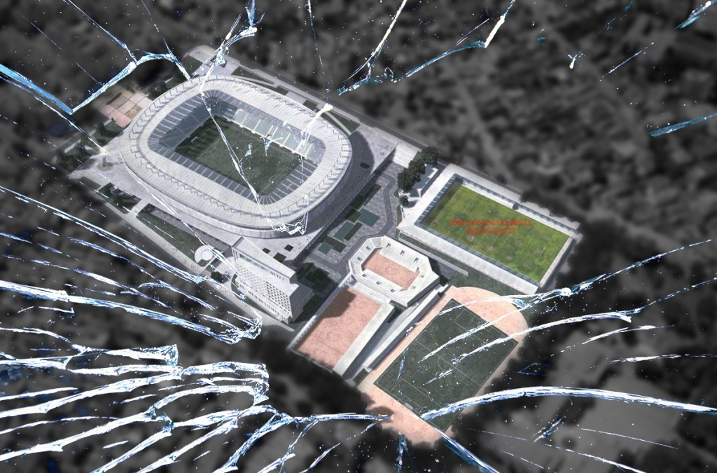 Proiectul stadionului „Gheorghe Hagi" din Constanța. Colaj: Ion Mateș / Hotnews