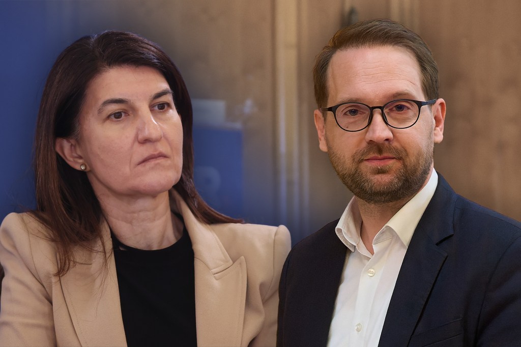 Violeta Alexandru și Dominic Fritz. Colaj: Ion Mateș / Hotnews. Foto: Inquam Photos / George Călin și Lucian Alecu / Alamy / Profimedia