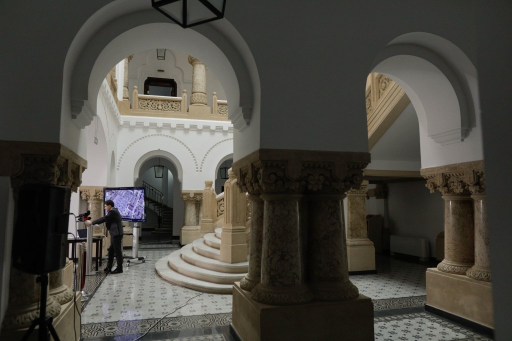 Nicușor Dan, primarul general al Capitalei, susține o conferință de presă la sediul instituției din București, 25 iunie 2023. Inquam Photos / George Călin