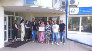 Protest al angajaților Apele Române din Bacau / Sursa: BNS