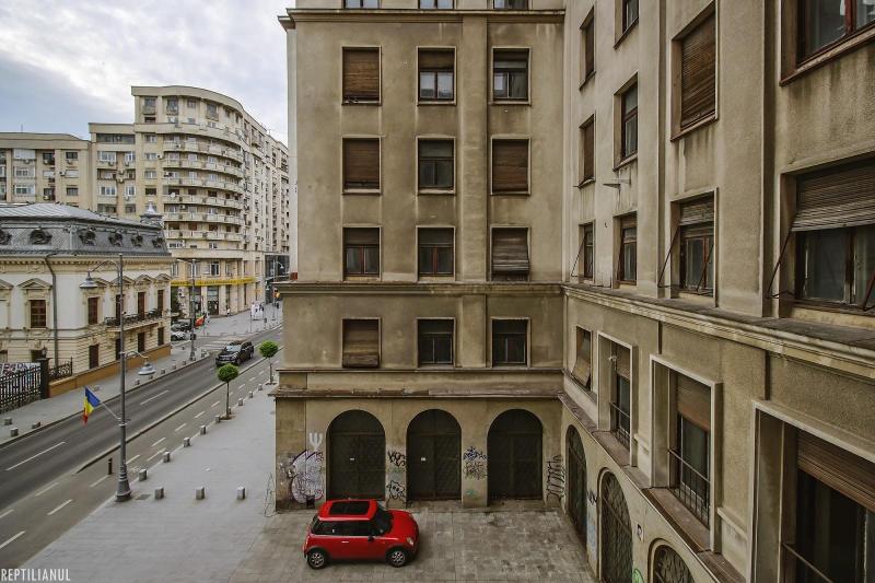 Misterele Blocului Roșu, palatul abandonat de pe Calea Victoriei. Clădirea a adăpostit birourile companiei Banloc-Goodrich, primul producător de anvelope din România