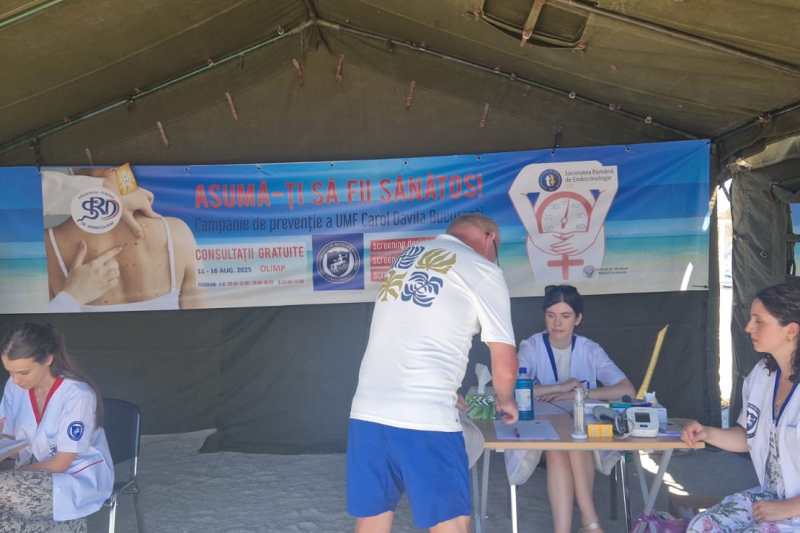 Campania „Asumă-ți să fii sănătos!” / Foto: UMF Carol Davila