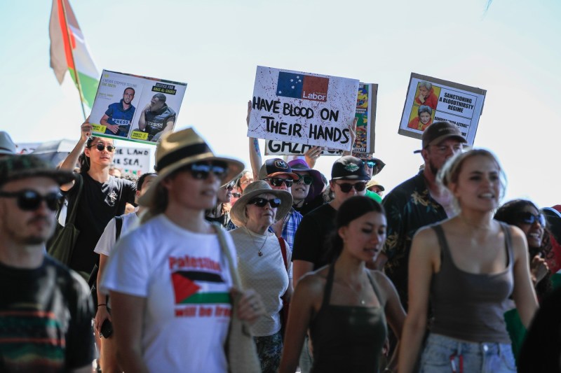 VIDEO Sute de mii de oameni, la proteste pro-Palestina în Australia