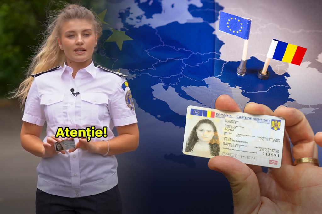 Cartea de identitate cu cip. Colaj: Ion Mateș / Hotnews. Foto: Dreamstime, Inquam Photos