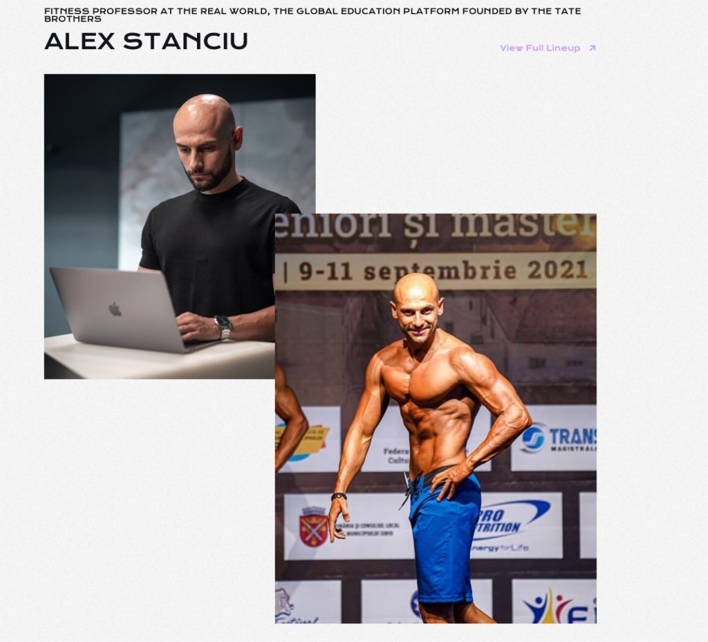 Alex Stanciu, prezentat pe platforma „The Real World”