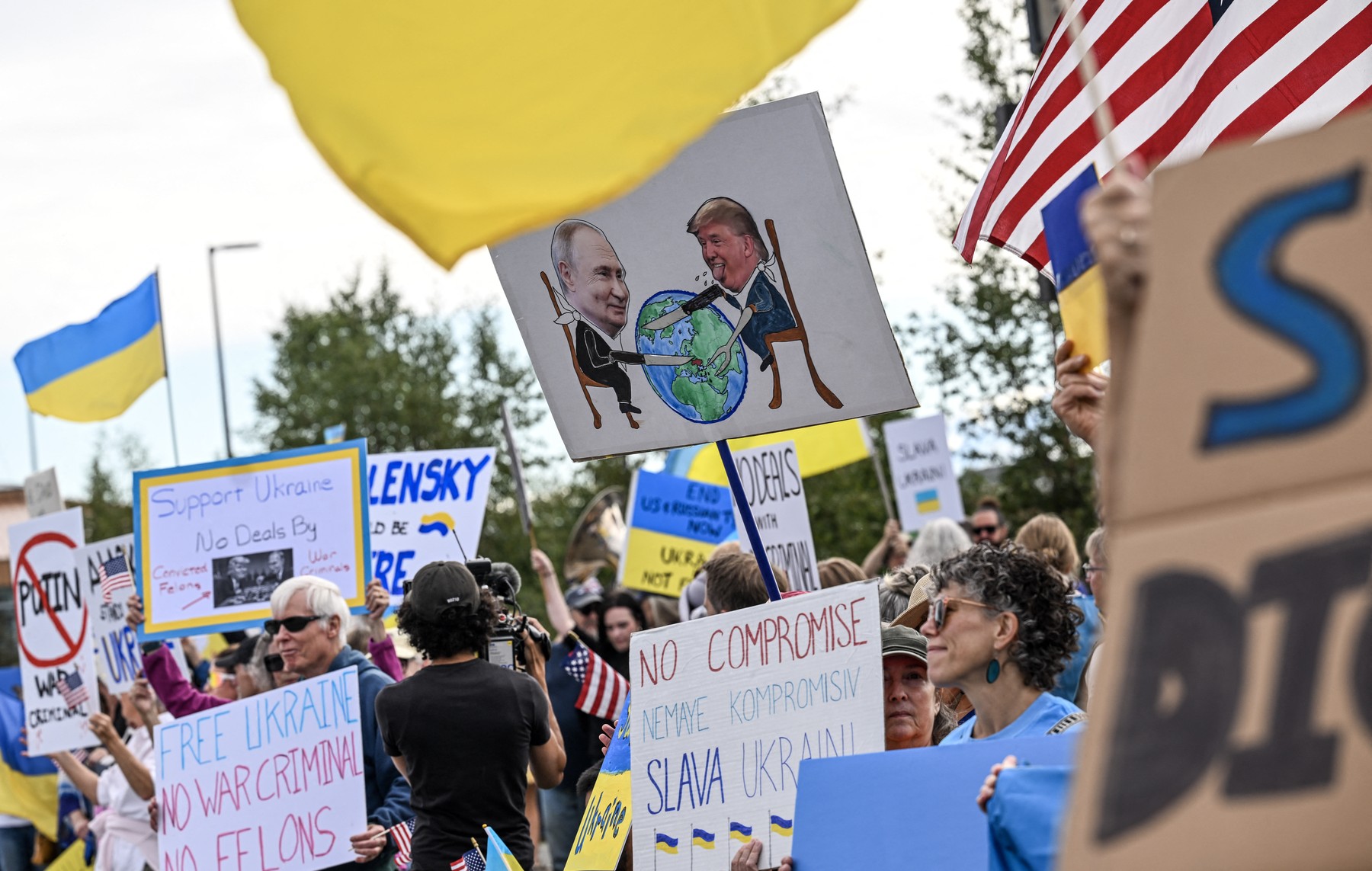 Proteste în Alaska înainte de întâlnirea Trump - Putin