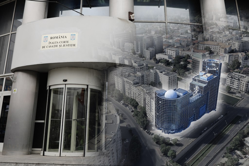 Sediul temporar al ÎCCJ din blvd. Octavian Goga, București. Surse foto: Google Earth și Inquam Photos / George Călin