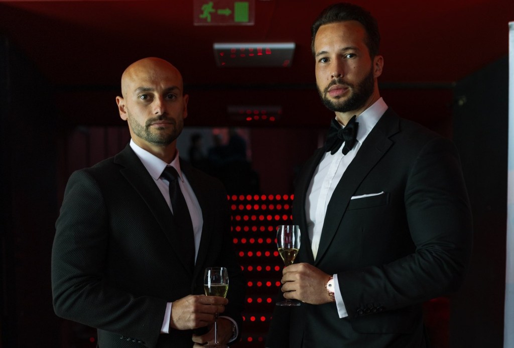 Tristan Tate alături de Alex Stanciu, profesor de fitness pe platforma fraților Tate. Foto: X / Alex Stanciu