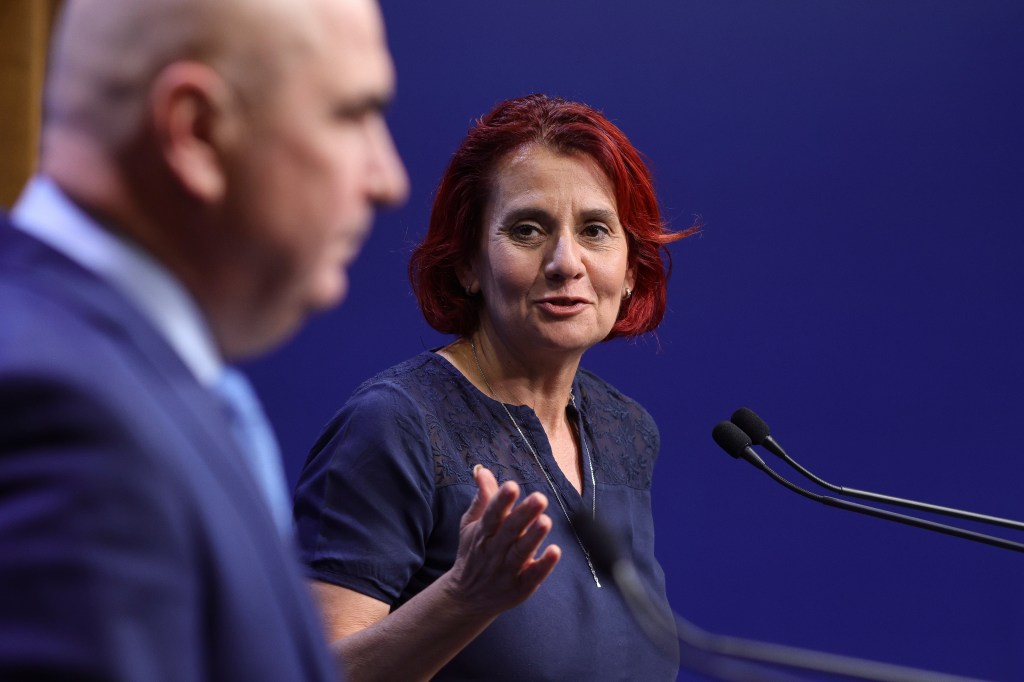 Purtătorul de cuvânt al Guvernului, Ioana Dogioiu. Foto: Inquam Photos / Octav Ganea