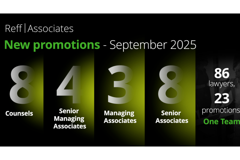 Reff & Asociații | Deloitte Legal își consolidează echipa prin promovarea a 23 de avocați începând din luna septembrie 2025