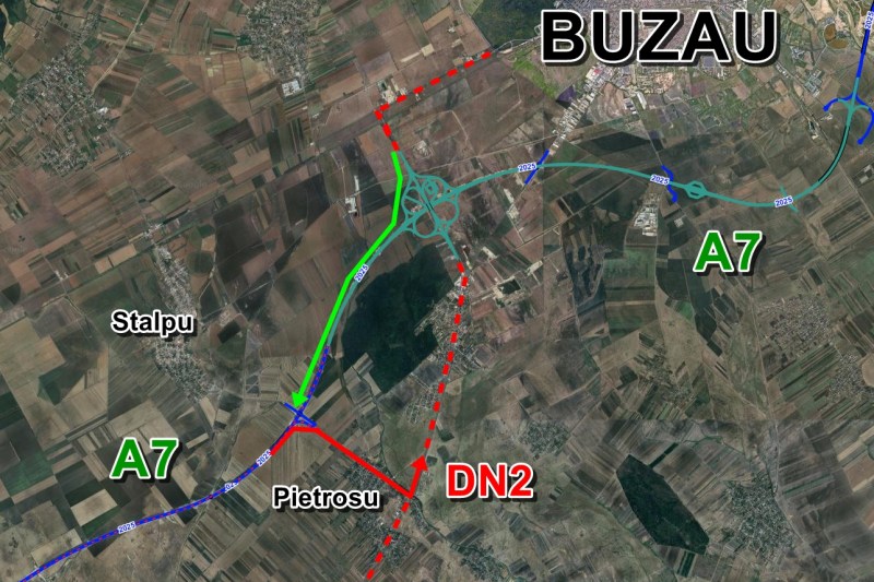 VIDEO S-a deschis traficul pe autostrada care a stat „muzeu” câteva luni: Cum a fost improvizată ieșirea de pe autostradă spre Buzău