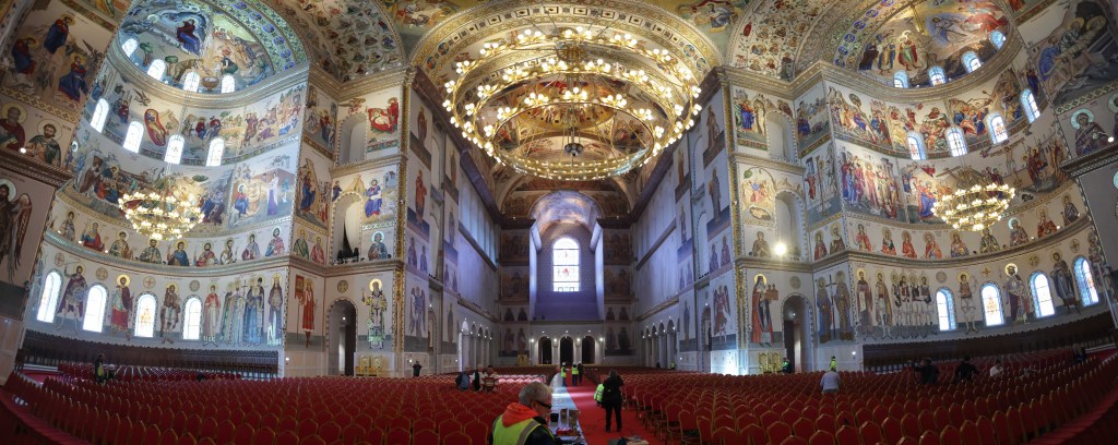 Imagine de interior din Catedrala Neamului, denumită oficial Catedrala Natională. Inquam Photos / George Călin