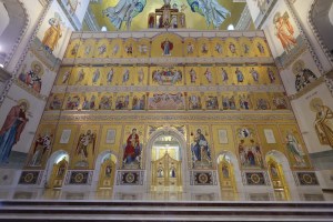 Imagine de interior din Catedrala Mântuirii Neamului sau Catedrala Natională. Inquam Photos / George Călin