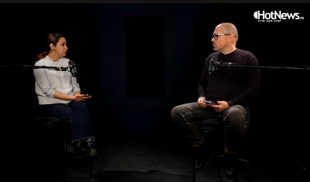 Jurnaliștii HotNews Mona Hera și Gabriel Bejan