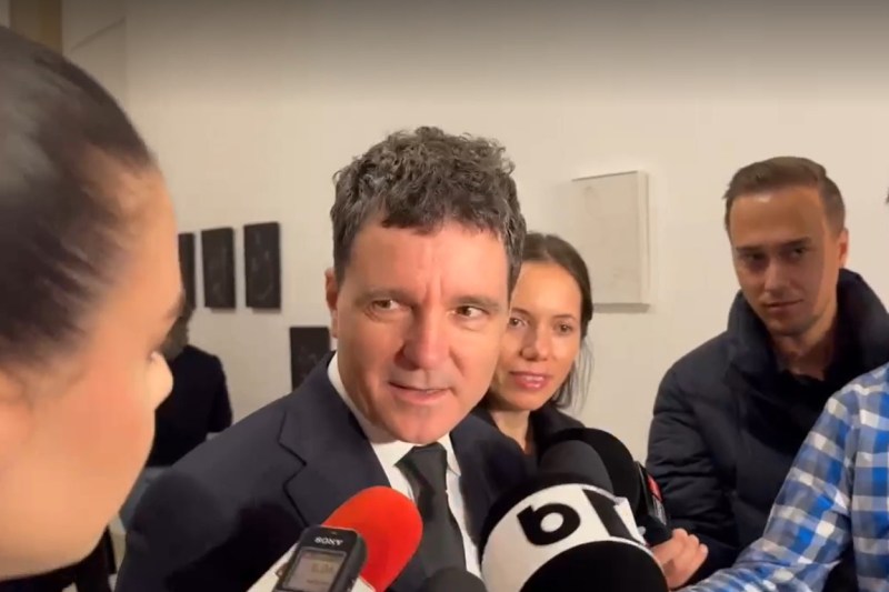 Nicușor Dan, declarații de presă după participarea la Romanian Creative Week – Bucharest. Foto: Rebecca Popescu / HotNews