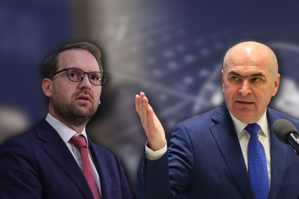 Dominic Fritz și Ilie Bolojan. Colaj: Ion Mateș / Hotnews. Inquam Photos / Sabin Cîrstoveanu și Simion Sebastian Tătaru