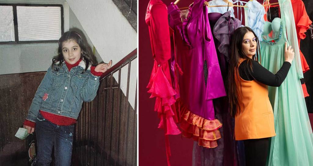 Diana Borcea, de la fetița aflată mereu în căutarea figurii materne, la femeia de azi, care găsește alinare în culoare. FOTO: Arhiva personală