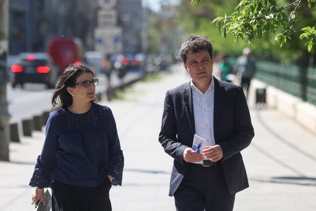 Diana Iancu, alături de Nicușor Dan. Inquam Photos / George Călin