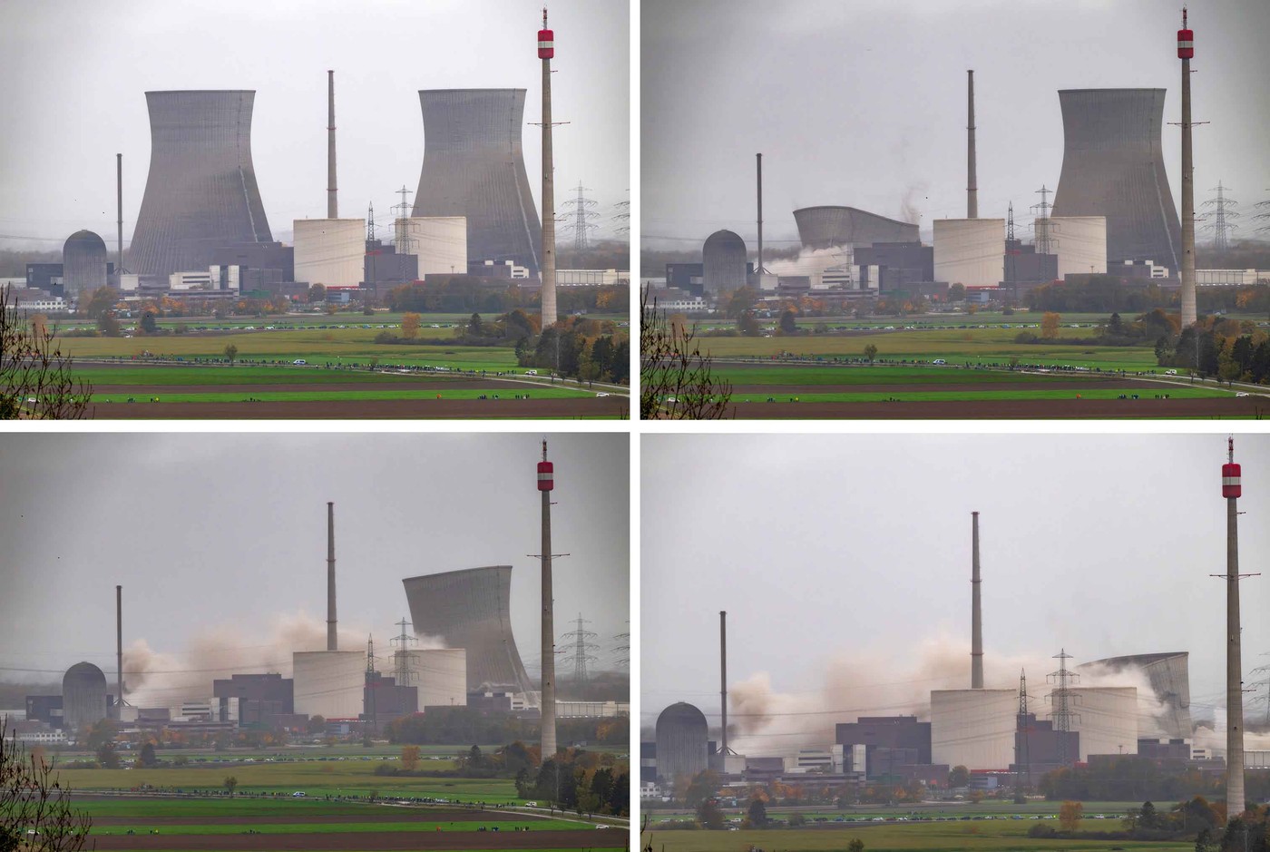 Germania demolează turnurile centralei nucleare de la Gundremmingen