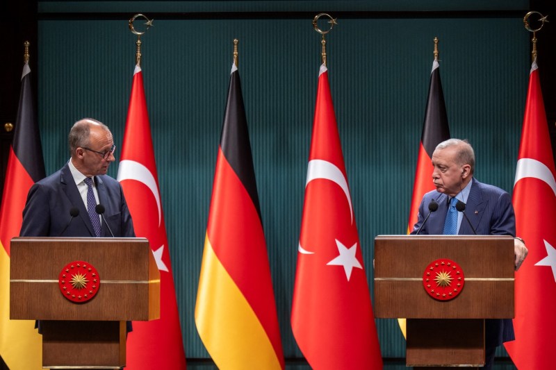 VIDEO Erdogan, către Merz, în mijlocul unei conferințe de presă: „Voi, Germania, nu vedeți genocidul Israelului din Fâșia Gaza?”