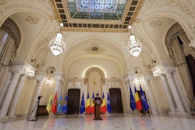 Nicușor Dan prezintă strategia națională de apărare Foto: Inquam Photos / George Călin