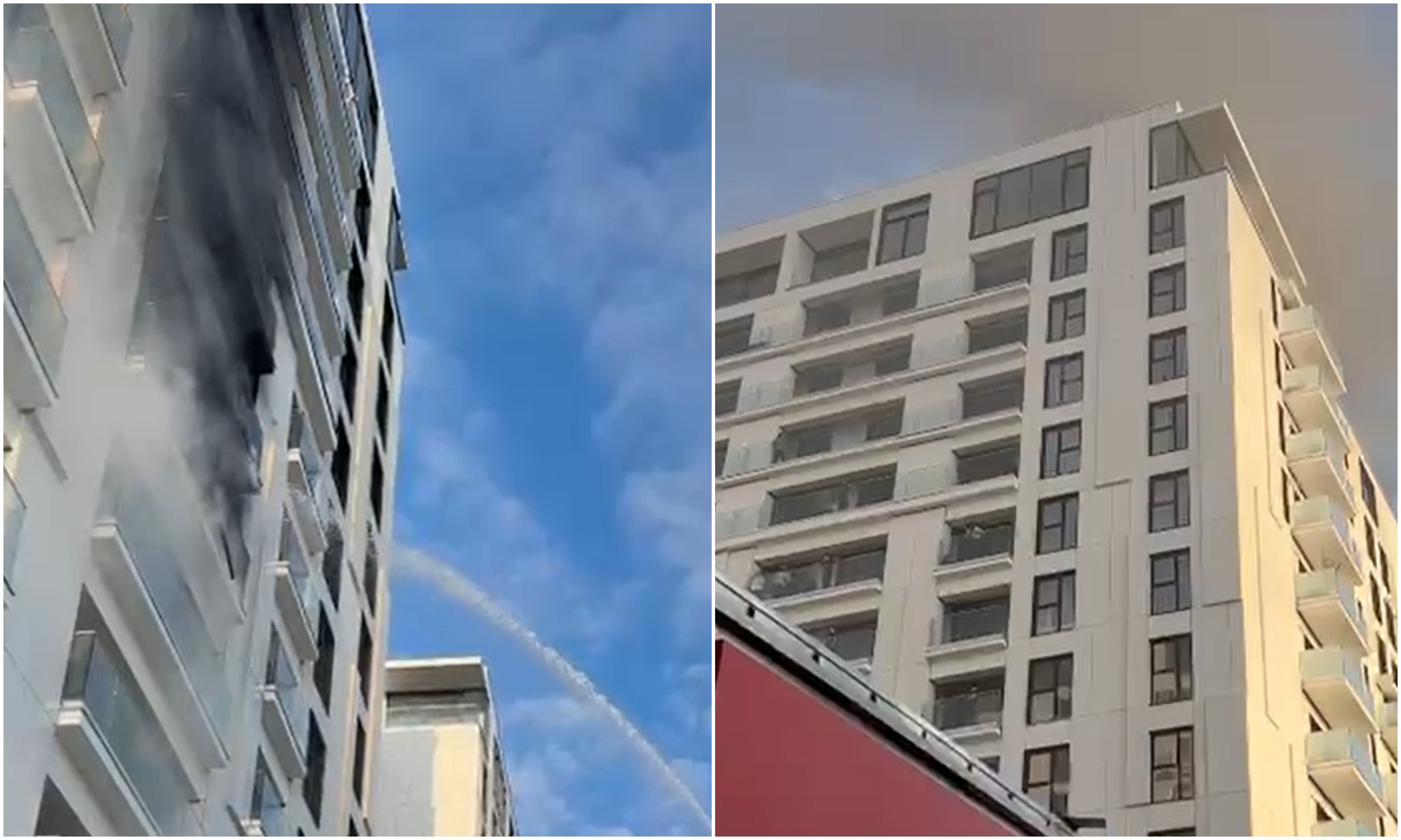 Incendiu la bloc în București: 17 persoane la spital