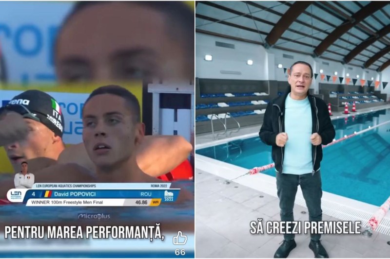 Prima reacție dinspre David Popovici după ce Daniel Băluță s-a asociat cu imaginea campionului olimpic de la Paris în campania electorală pentru București