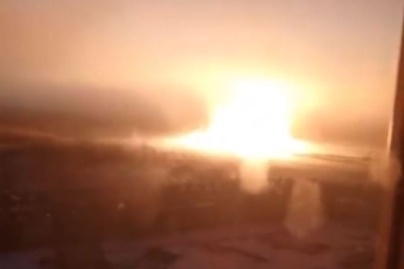 VIDEO Explozie uriașă la o conductă de gaze lângă un mare oraș rusesc