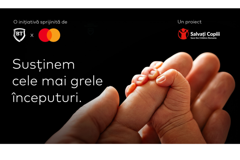 Banca Transilvania, Mastercard și Salvați Copiii lansează un program în valoare de 1,5 milioane de euro pentru salvarea nou-născuților