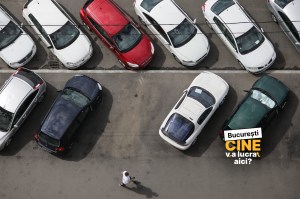 Parcare din București. Inquam Photos / Octav Ganea. Grafică: Adi Iacob