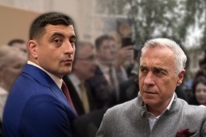 George Simion și Călin Georgescu. Colaj: Ion Mateș / Hotnews. Foto: Inquam Photos, Profimedia