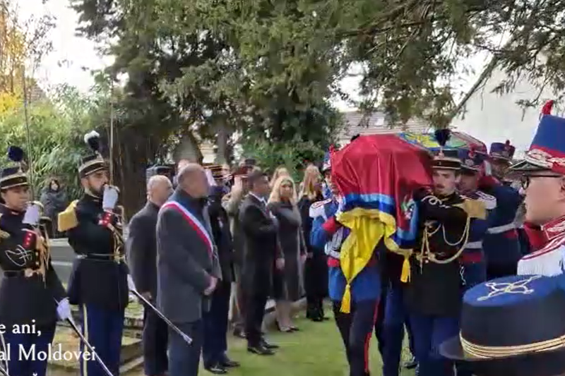 VIDEO Rămășițele lui Grigore Alexandru Ghica sunt aduse astăzi din Franța, cu o cursă Tarom