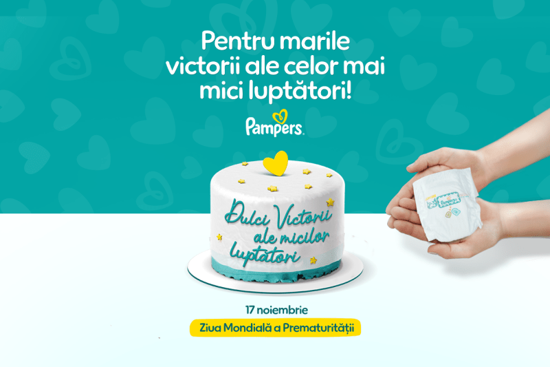 [P] Pampers celebrează micii luptători născuți prematur și continuă donația anuală de scutece către maternități