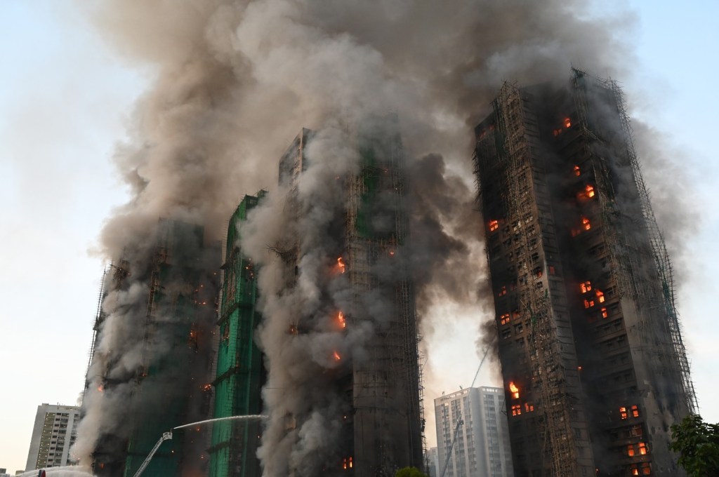 Incendiu devastator în Hong Kong Foto: Profimedia