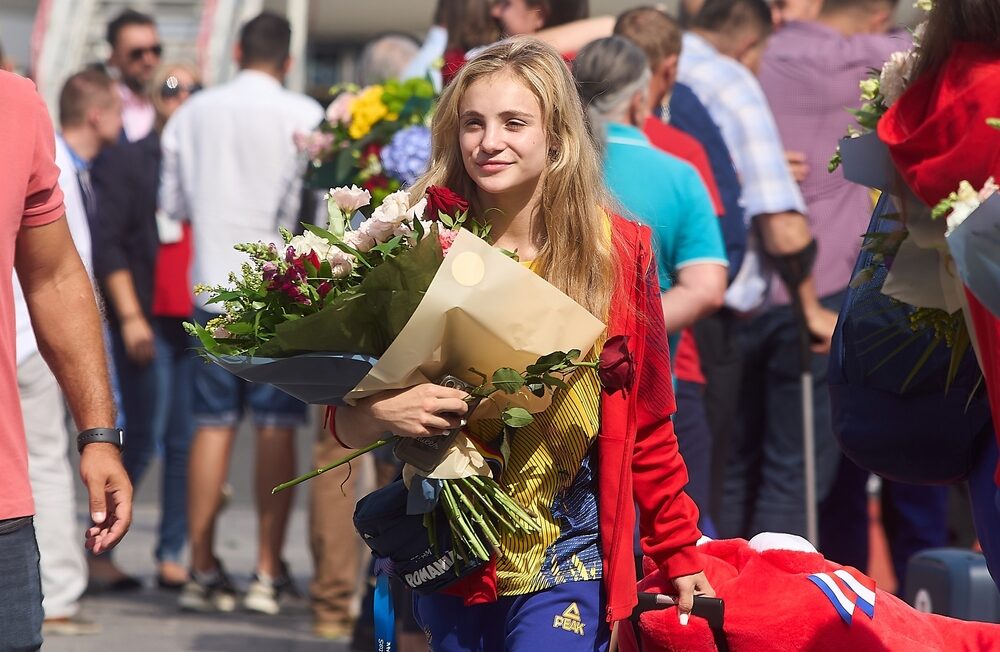 Sabrina Voinea a câștigat aurul la bârnă și sol la Cupa Mondiala de la Doha din 2023. FOTO: Shutterstock