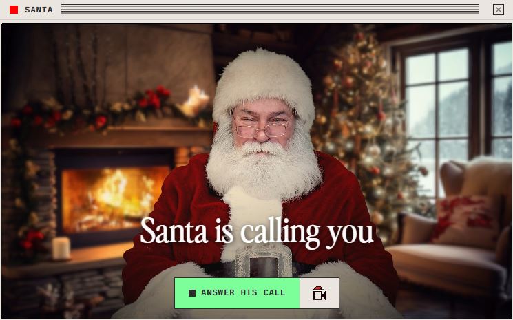 Compania de AI care a creat un Moș Crăciun virtual l-a îmbunătățit să poată cauta cadouri și afirmă că oamenii petrec ore întregi vorbind cu el: „Am avut milioane de accesări”