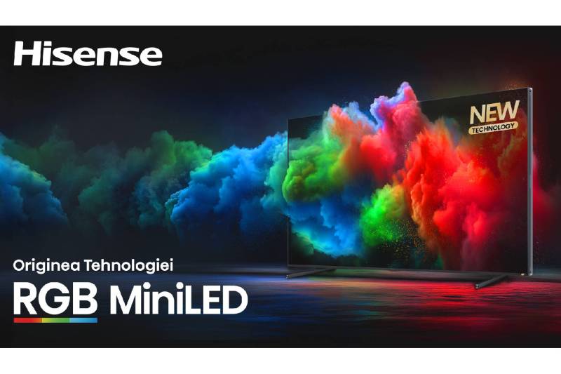 Cea mai spectaculoasă lansare a anului: Hisense aduce în România cel mai mare televizor RGB MiniLED din lume