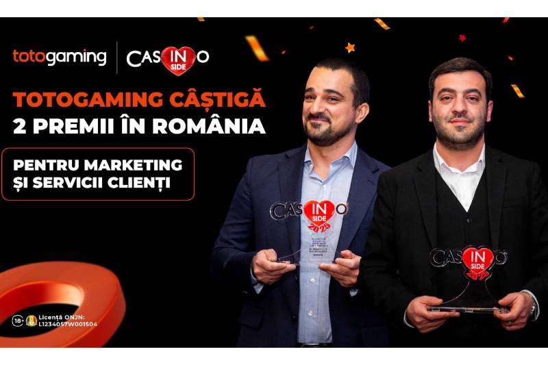 Pentru utilizatori și alături de ei: Totogaming a câștigat două premii importante în România – pentru Marketing și Servicii Clienți
